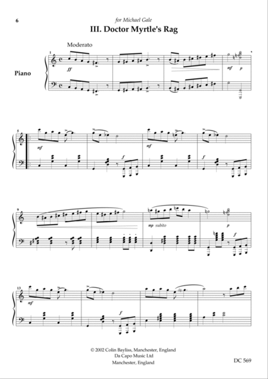 Six Miniatures Piano Solo scores gallery preview page 5
