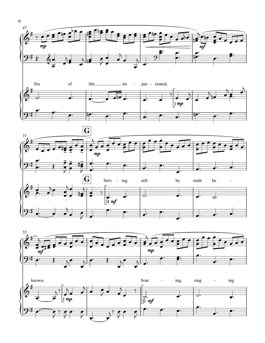 Jesu, Joy of Man's Desiring PIANO and ORGAN DUET Organ Accompaniment scores gallery preview page 6