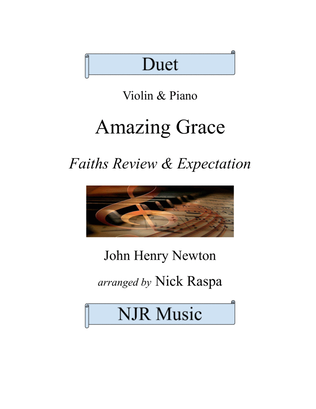 Book cover for Amazing Grace (duet) - Violin and Piano - Full Set
