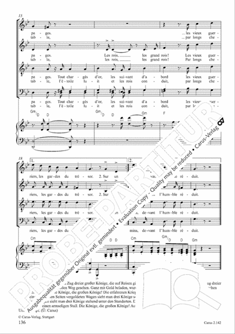Christmas Carols of the World. Choral collection 4-Part scores gallery preview page 117