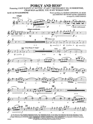 Porgy and Bess® (Medley): E-flat Alto Saxophone