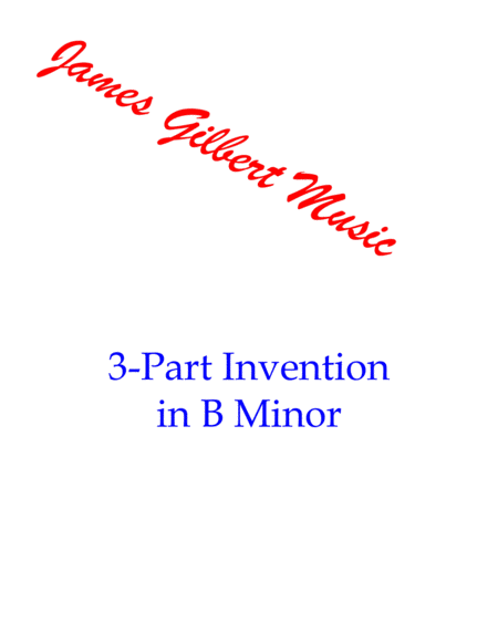 Three-part Invention in B Minor image number null