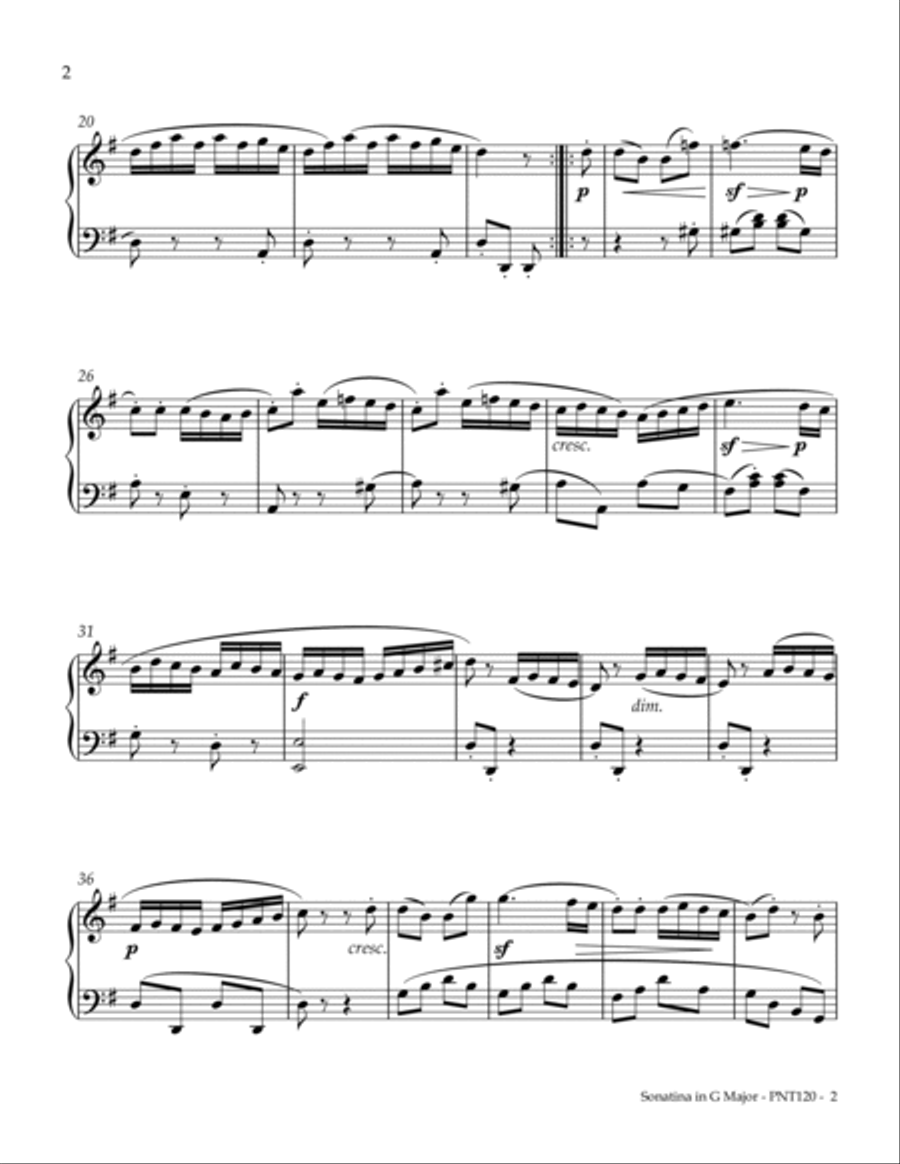 Sonatina Opus 36, Number 2 Piano Method scores gallery preview page 2