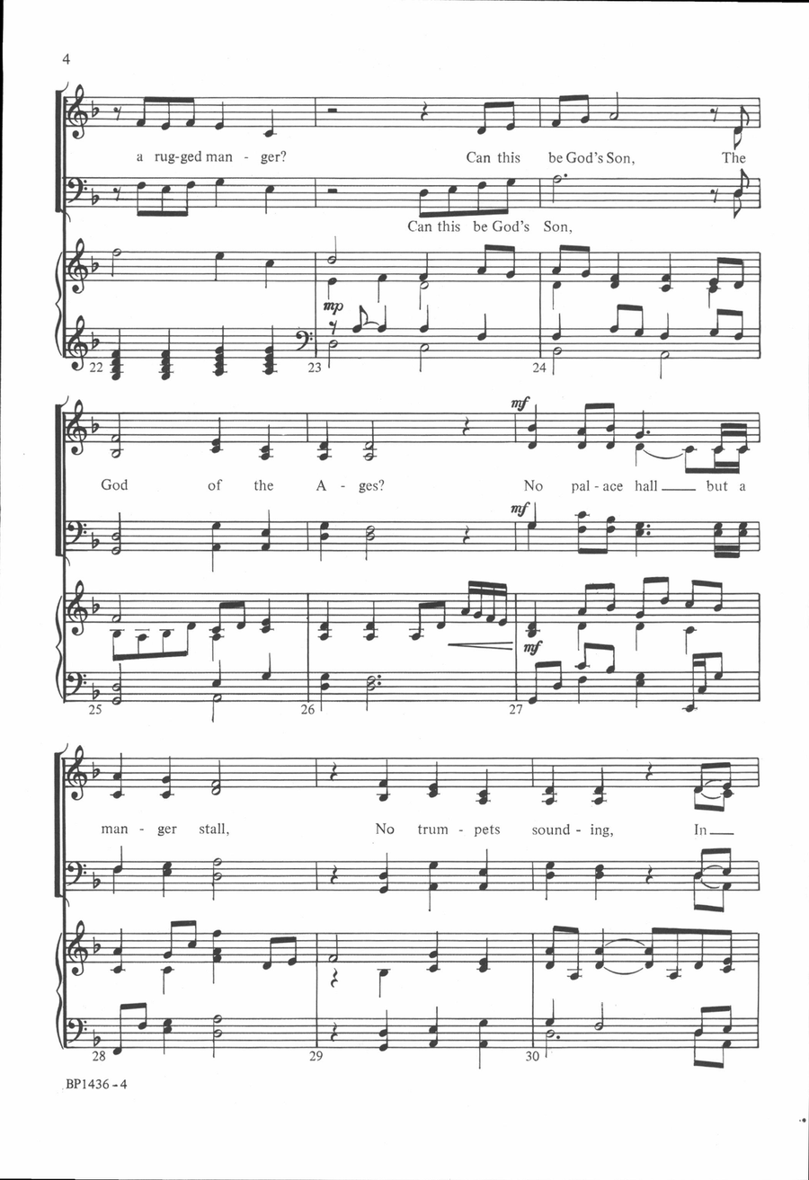 Can This Be God's Son? 4-Part scores gallery preview page 4
