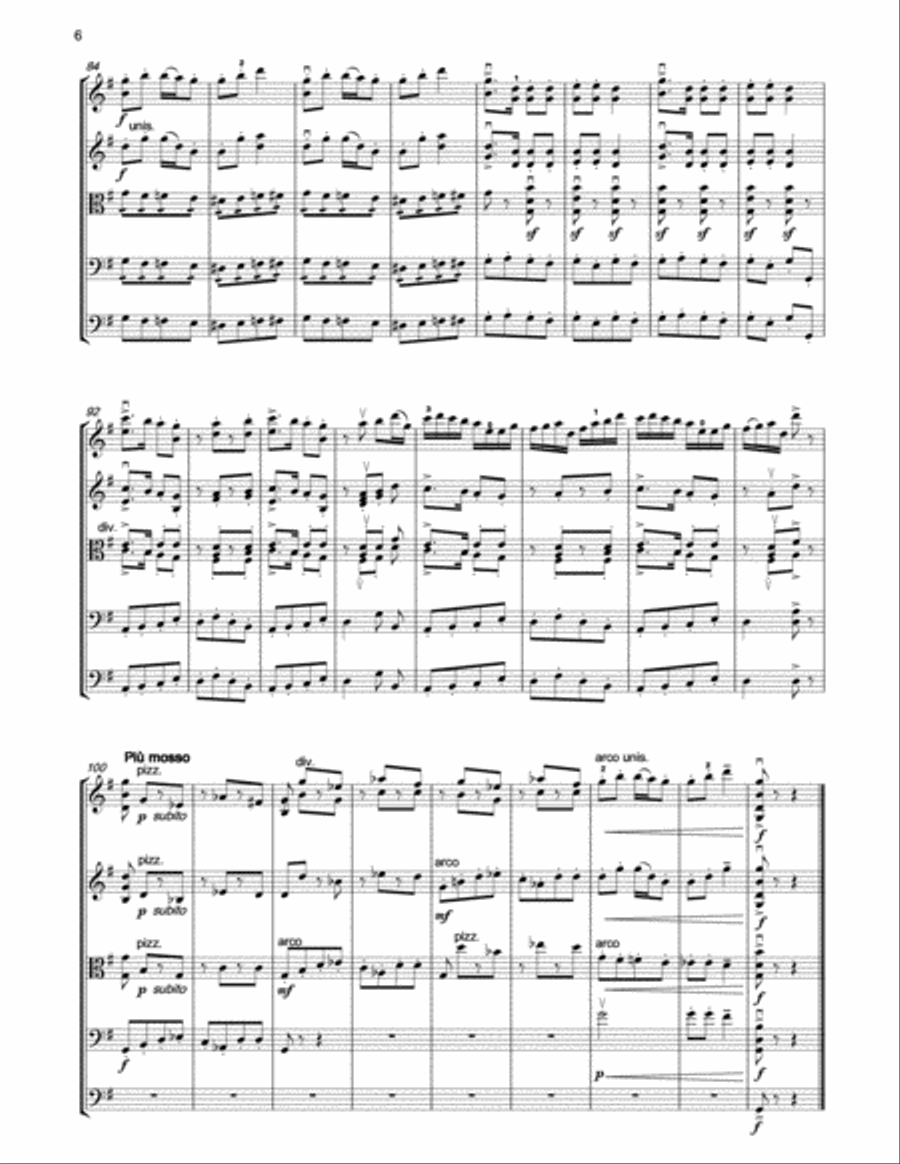 MUSSORGSKY Gopak (Sorochinsky Fair) for string orchestra String Orchestra scores gallery preview page 5