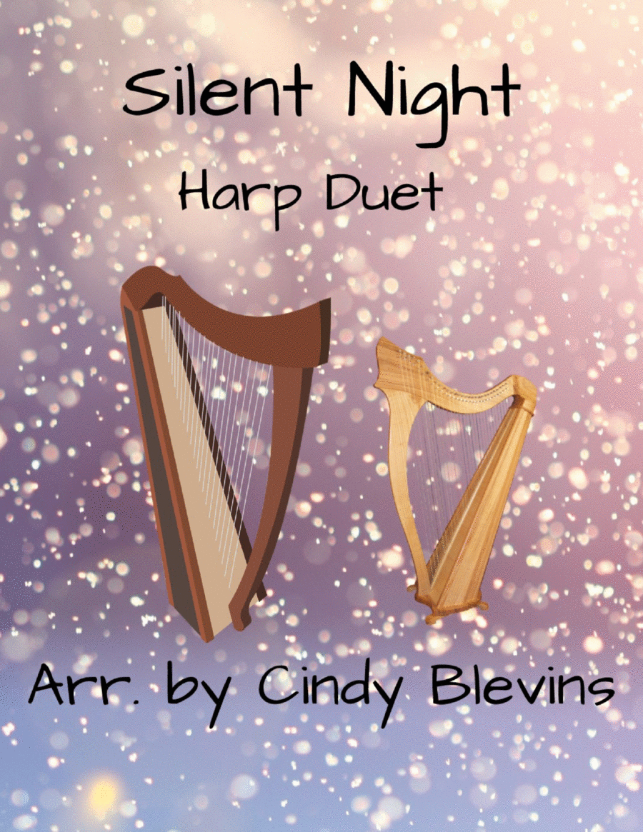 Silent Night, for Harp Duet Harp scores gallery preview page 1