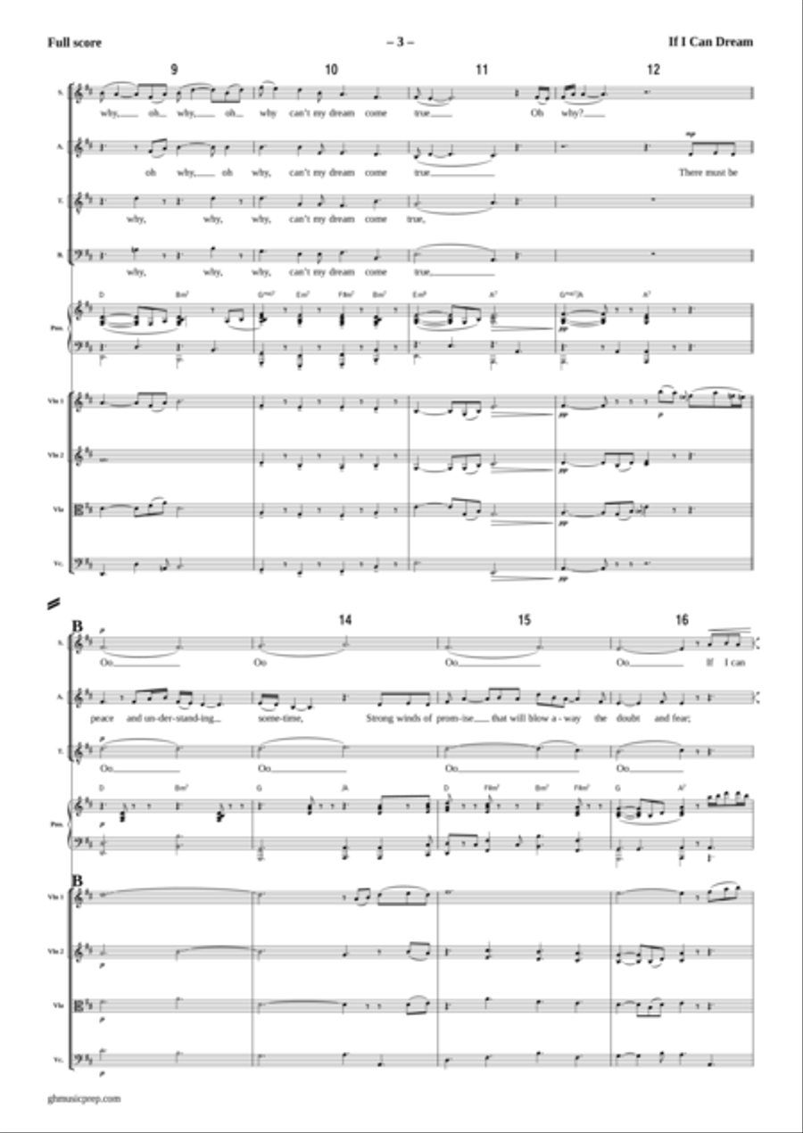 If I Can Dream If I Can Dream Large Ensemble scores gallery preview page 3