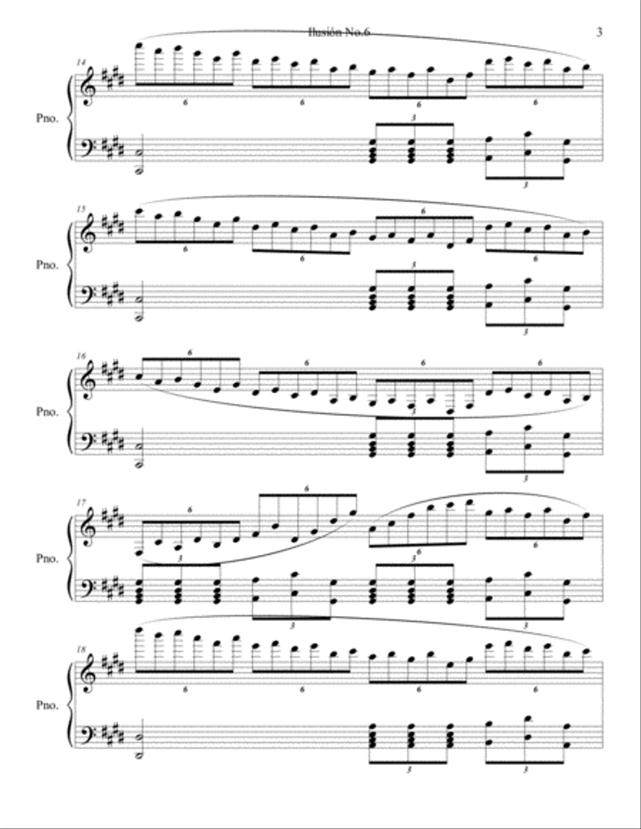 piano ilusion no.6 Piano Solo scores gallery preview page 3