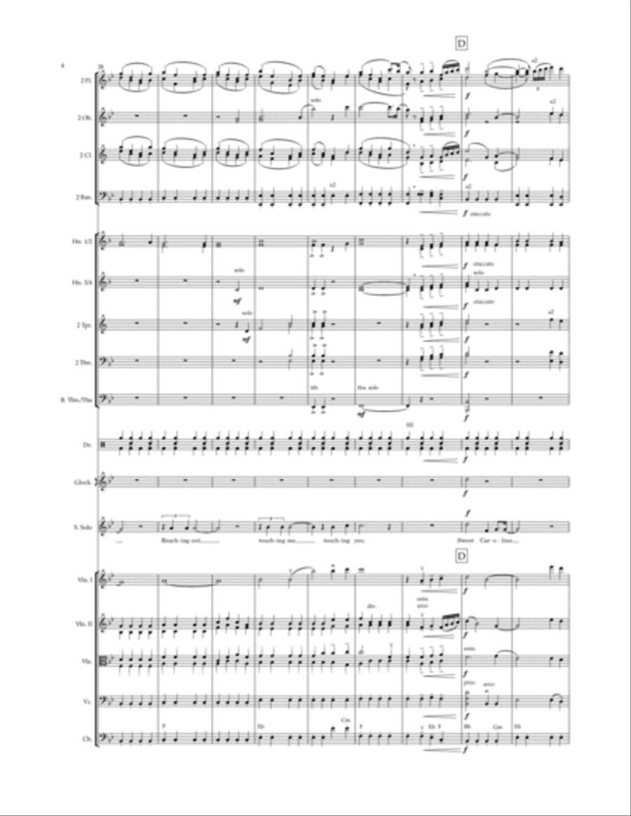 Sweet Caroline Full Orchestra scores gallery preview page 4