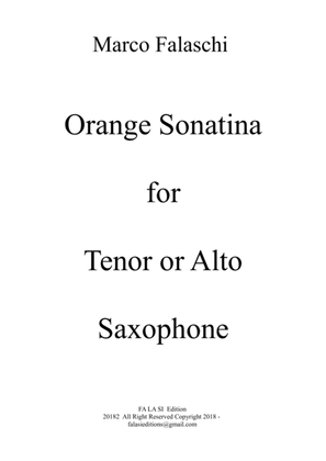 Orange Sonatina for Tenor or Alto Saxopone