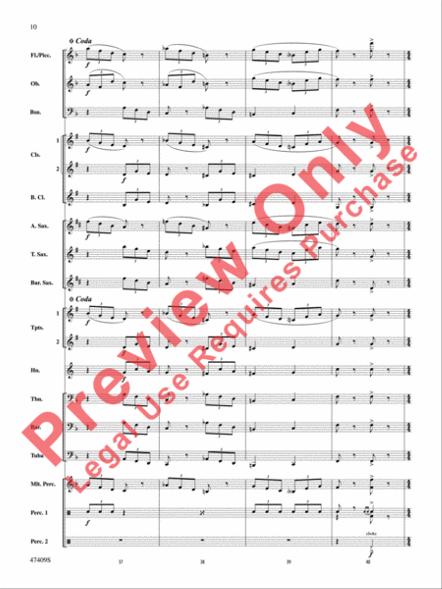 Cuphead Concert Band scores gallery preview page 11