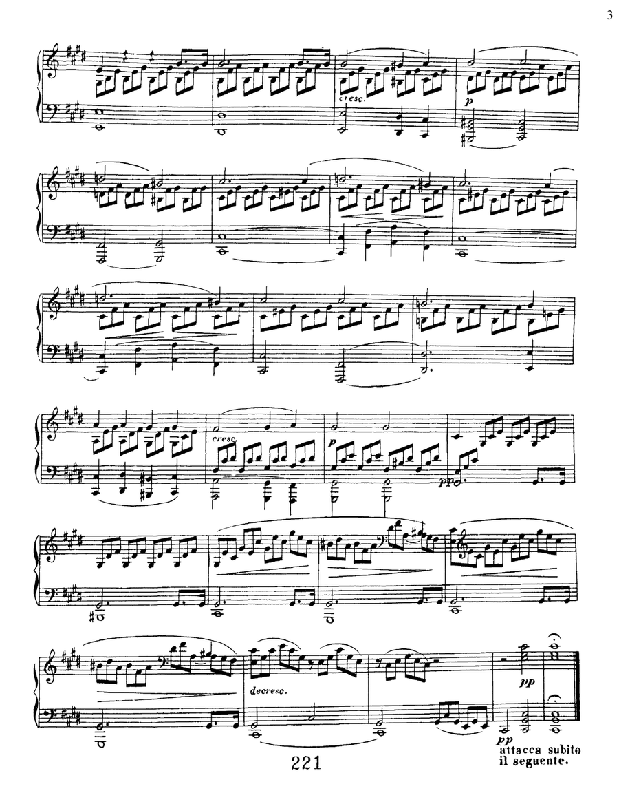 Sonata No. 14 In C-sharp Minor (moonlight), Op. 27, No. 2 Piano Solo scores gallery preview page 3
