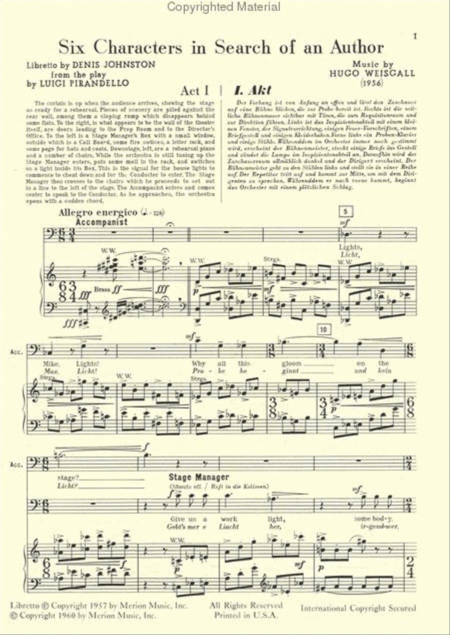 Six Characters In Search Of An Author Orchestra scores gallery preview page 2