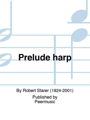 Book cover for Prelude harp