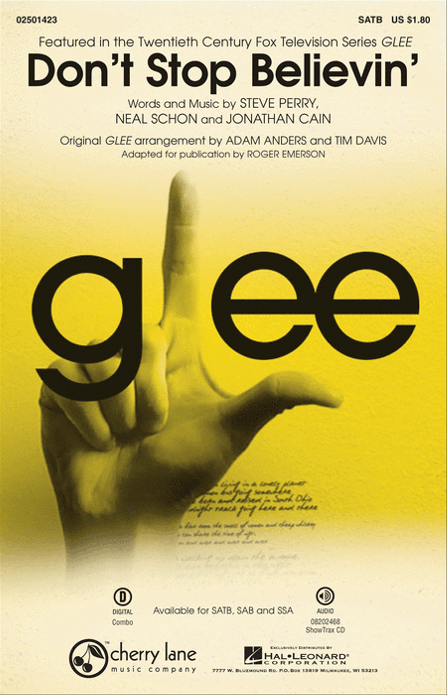 Don't Stop Believin' Choir scores gallery preview page 1
