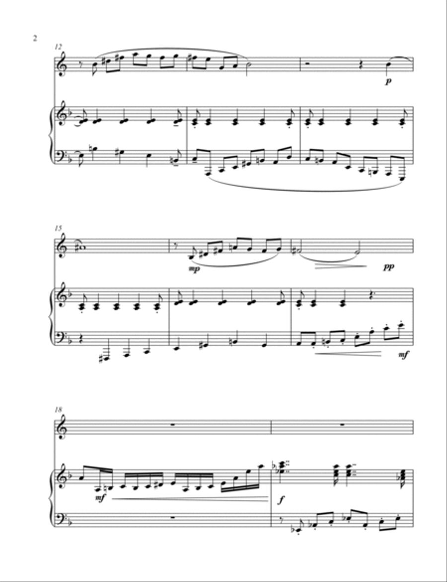 Sonata No. 2 for Horn and Piano Chamber Music scores gallery preview page 4