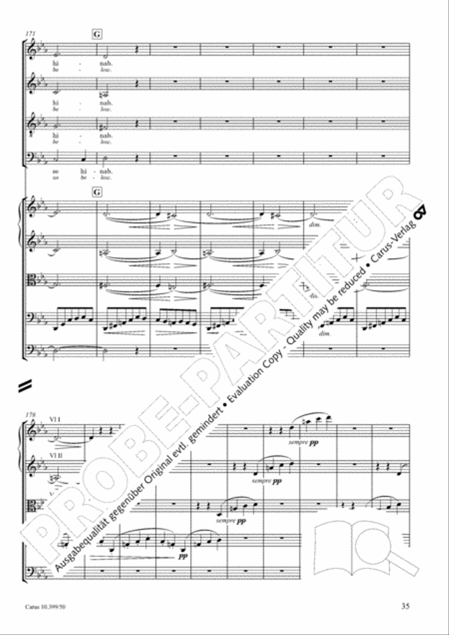 Schicksalslied, Op. 54 Choir scores gallery preview page 36
