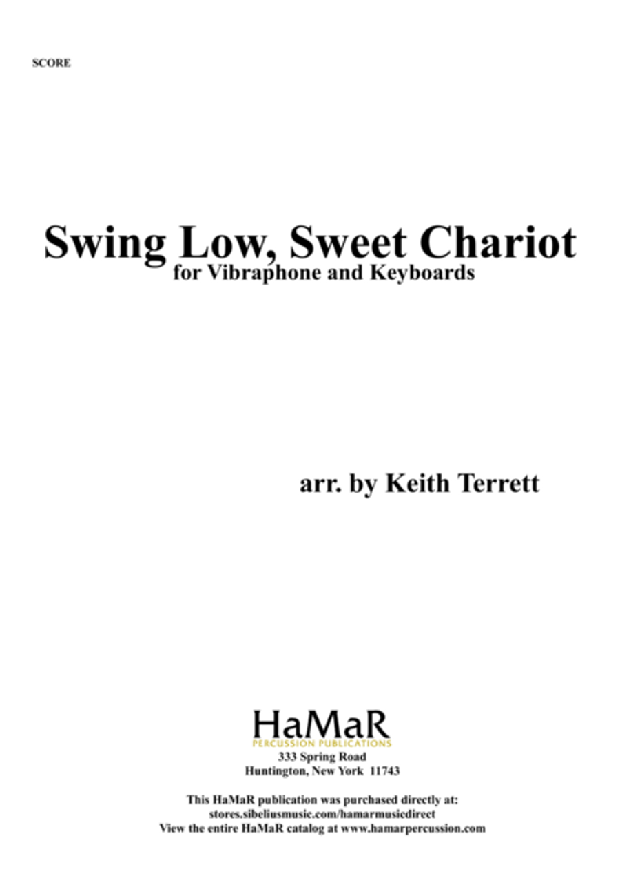 Swing Low, Sweet Chariot Piano scores gallery preview page 1