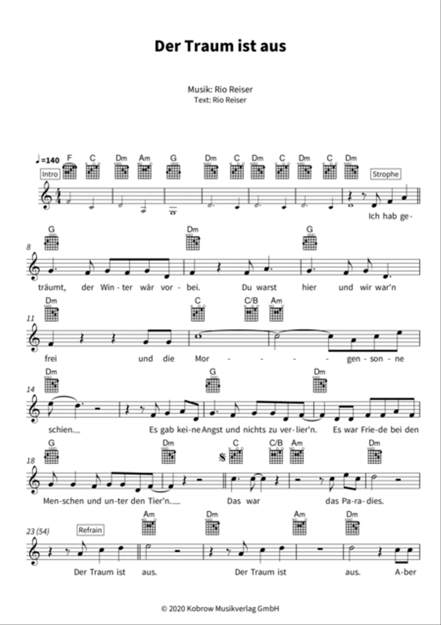 Der Traum ist aus Score scores gallery preview page 3