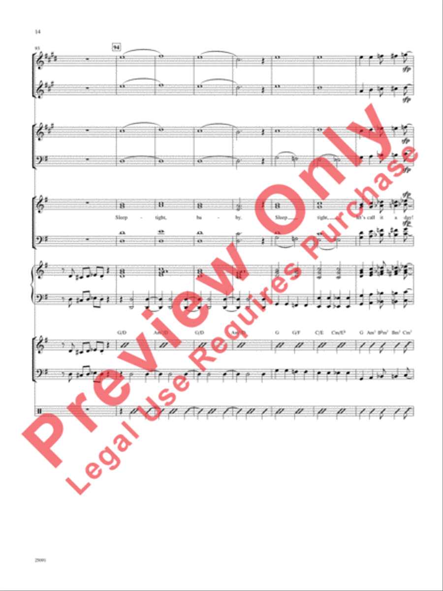Lullaby of Broadway (and Forty-Second Street) Choir scores gallery preview page 15