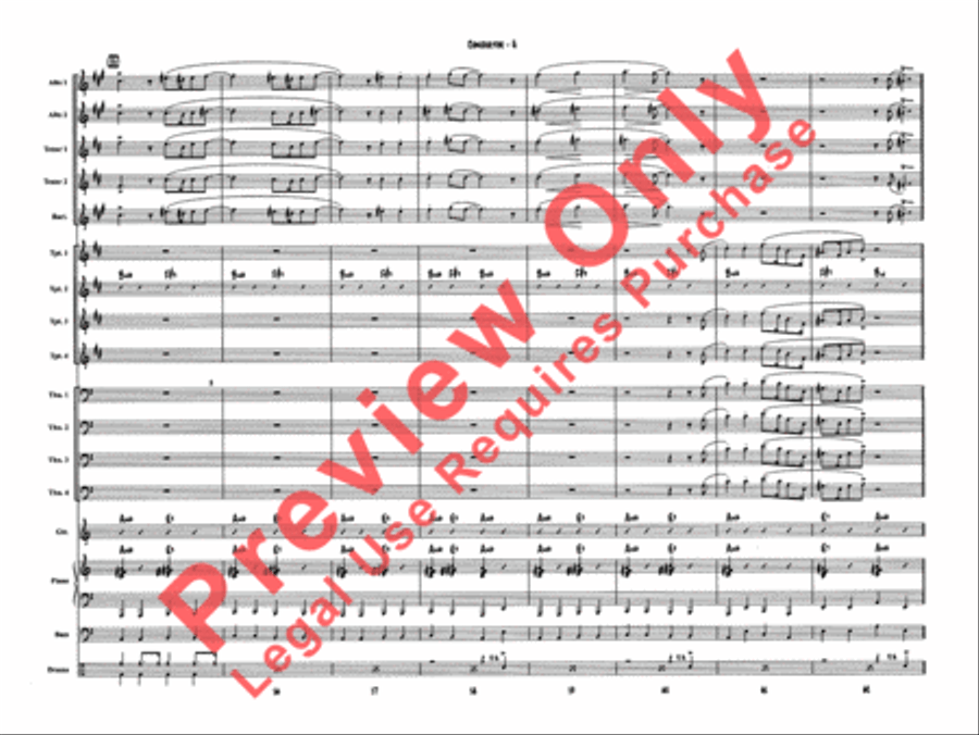 Sing, Sing, Sing Jazz Ensemble scores gallery preview page 11