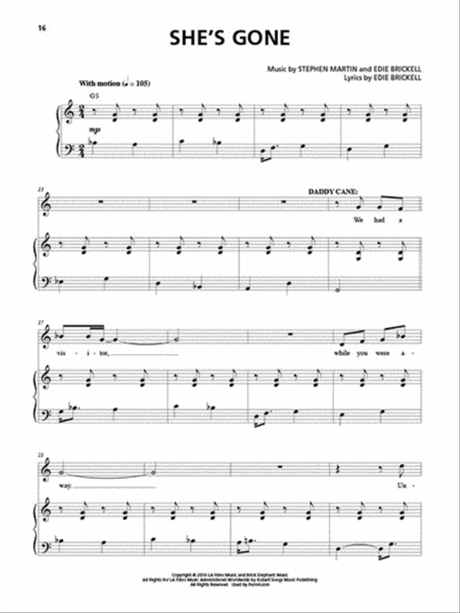 Bright Star Piano, Vocal, Guitar scores gallery preview page 4