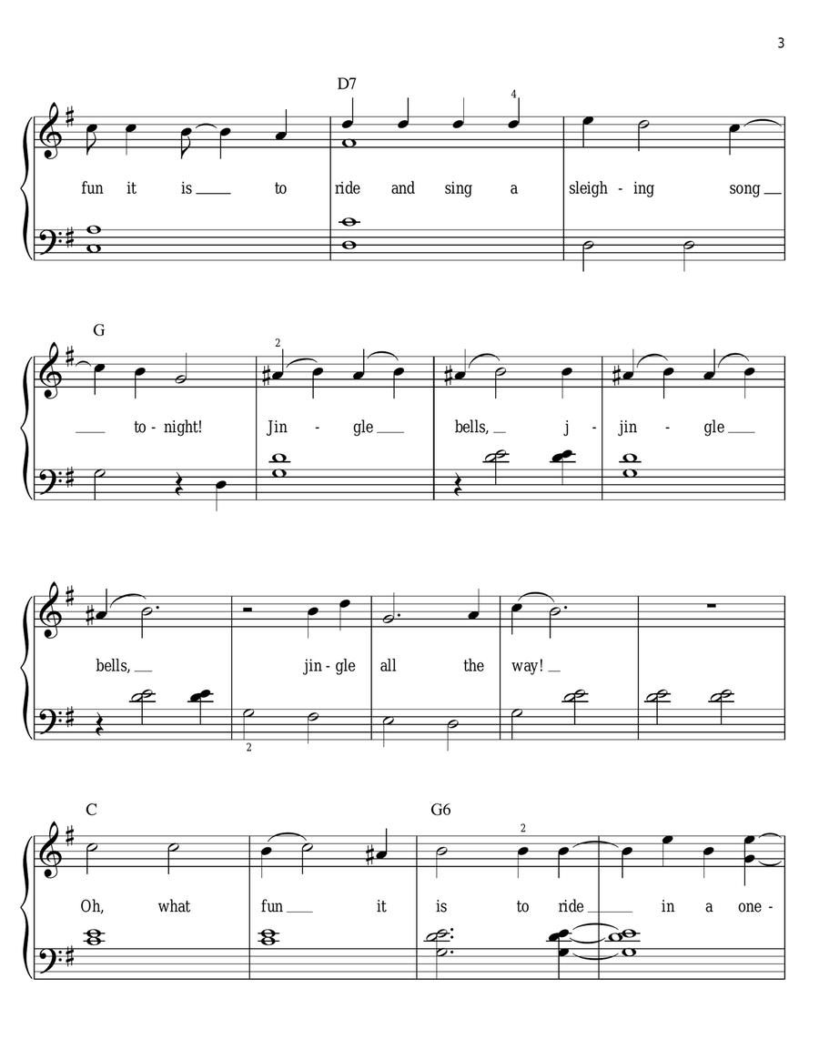 Jingle Bells Voice scores gallery preview page 3