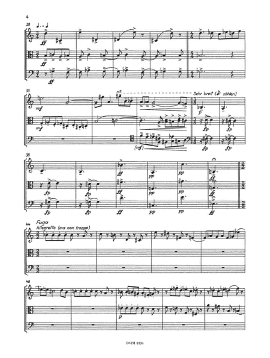 Prelude and Fugue on B-A-C-H Op. 46 Study Score scores gallery preview page 3