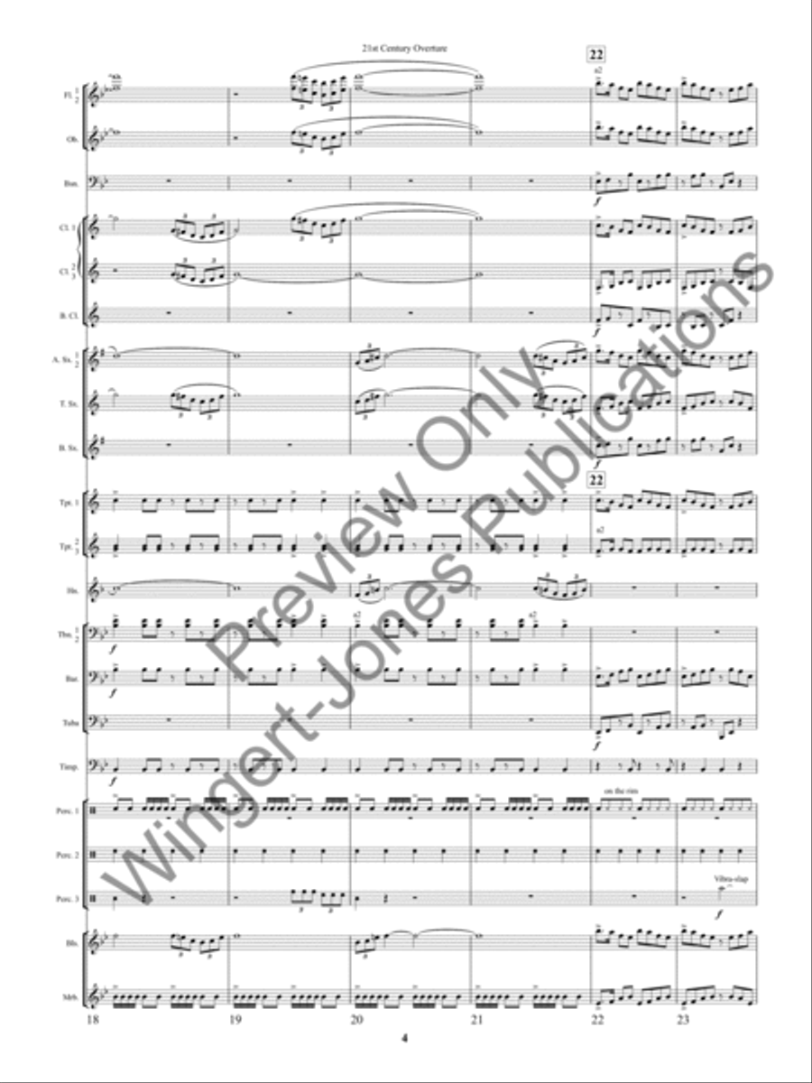 21st Century Overture Concert Band scores gallery preview page 7