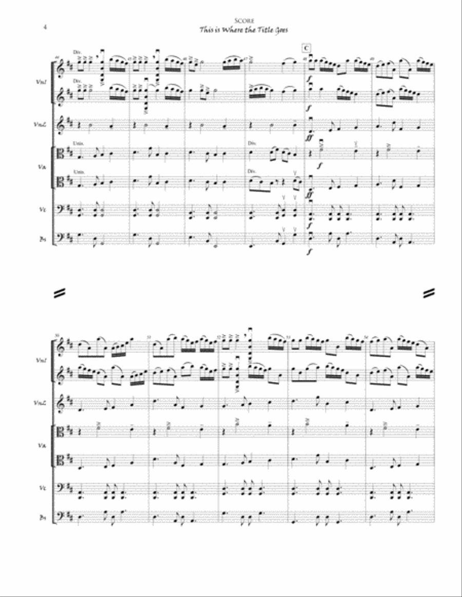 This is Where the Title Goes String Orchestra scores gallery preview page 4