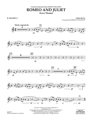 Book cover for Romeo and Juliet (Love Theme) - Bb Trumpet 1
