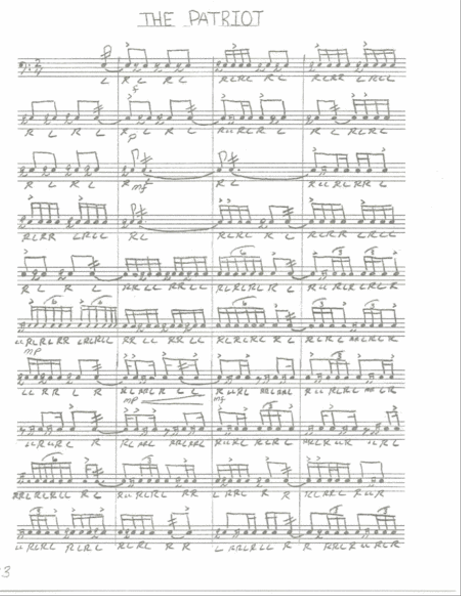 The Patriot The Patriot Marching Band scores gallery preview page 1