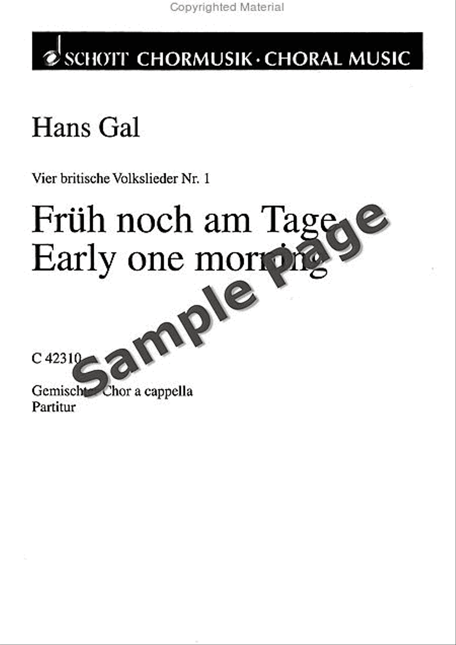 Fruh Noch Am Tage 4-Part scores gallery preview page 2