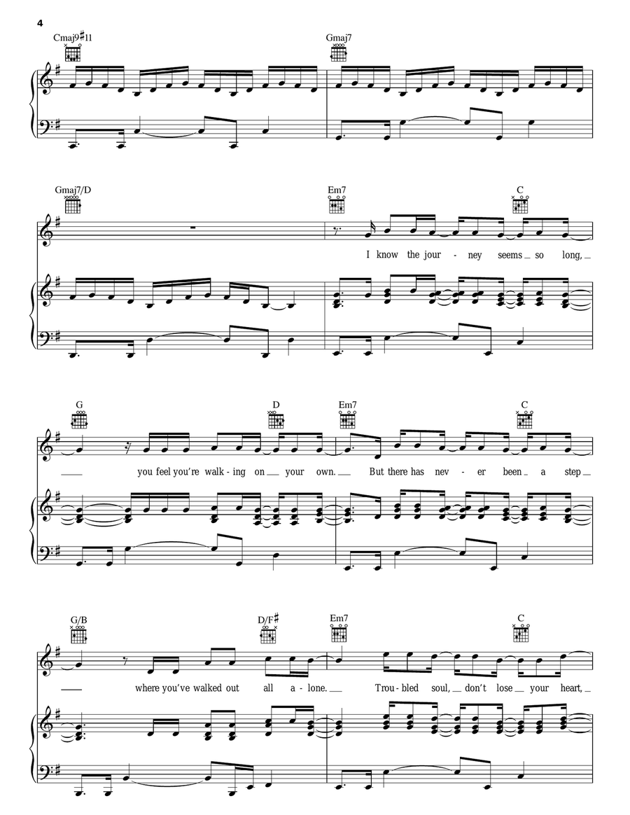 There Will Be A Day Piano, Vocal, Guitar scores gallery preview page 4