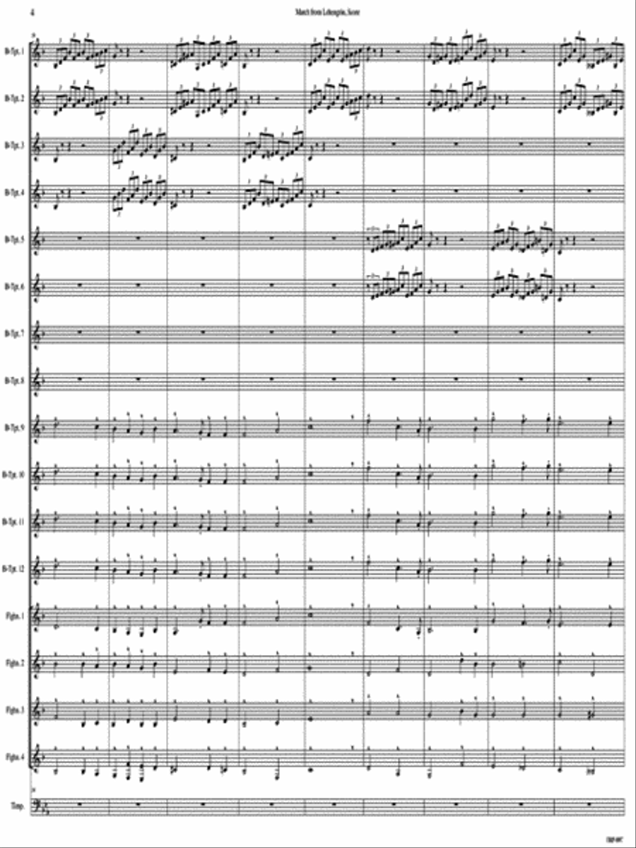Opener, Act III Scene III from Lohengrin Small Ensemble scores gallery preview page 5