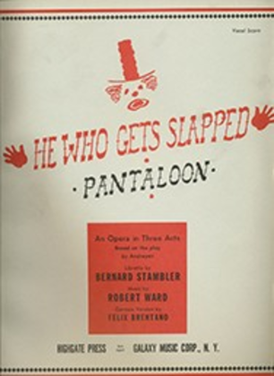 Book cover for He Who Gets Slapped (Pantaloon) (Vocal Score)