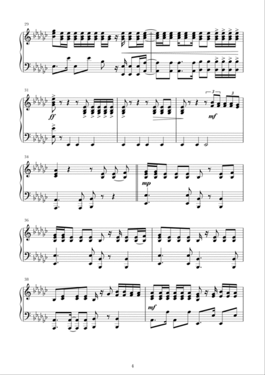 16 Shots Piano Solo scores gallery preview page 4