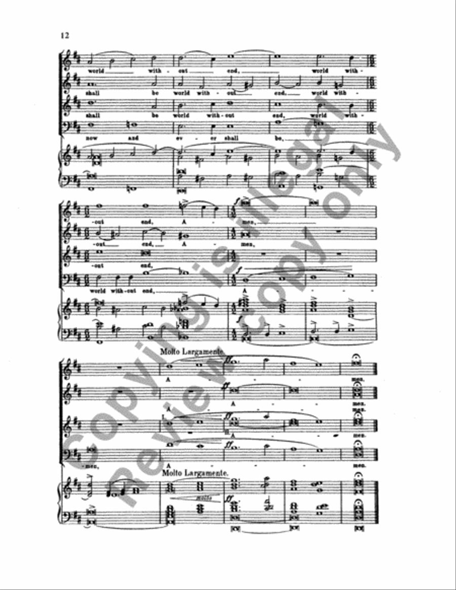 Magnificat & Nunc Dimittis in D 4-Part scores gallery preview page 27
