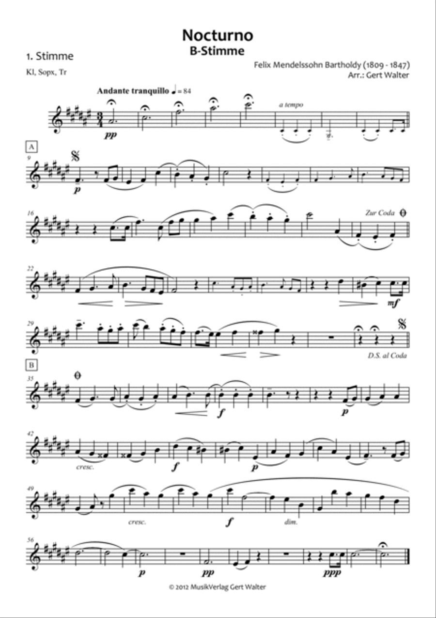 Nocturne Nocturne School and Community scores gallery preview page 5