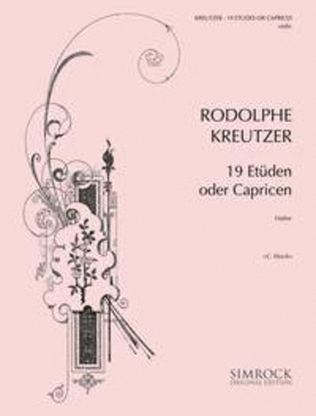 Book cover for 19 Studies or Caprices