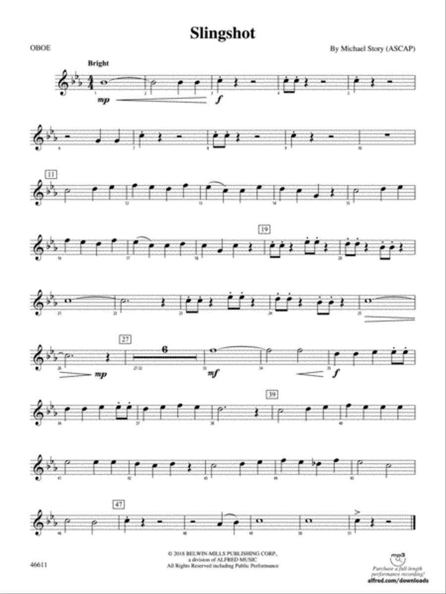 Slingshot: Oboe Slingshot: Oboe Concert Band scores gallery preview page 1