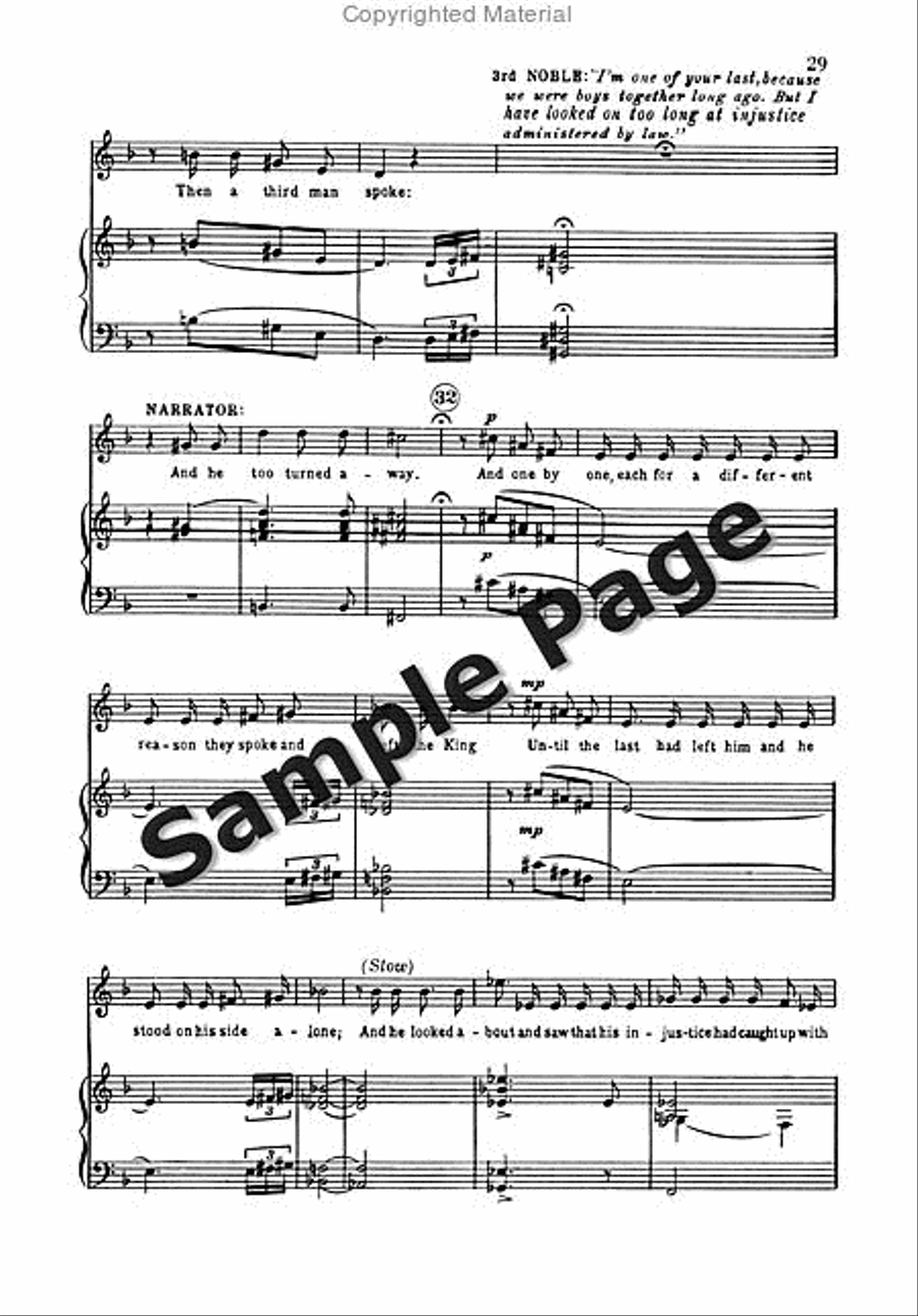 Ballad of Magna Carta 4-Part scores gallery preview page 30
