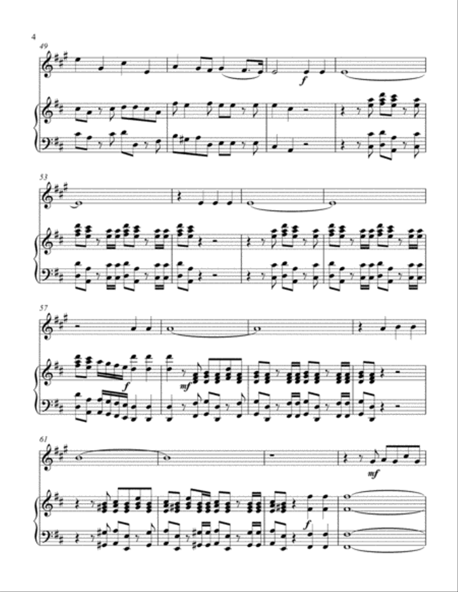 Hallelujah Chorus (treble F instrument solo) Horn scores gallery preview page 5