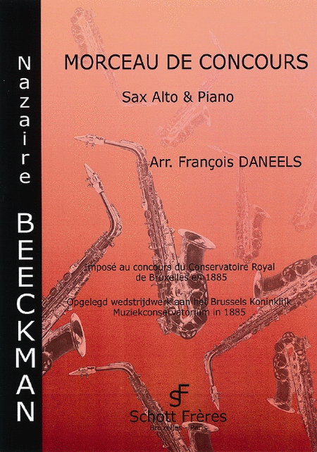 Morceau De Concours Alto Sax And Piano