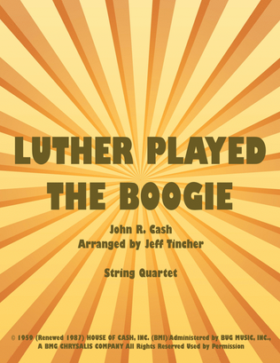 Luther Played The Boogie