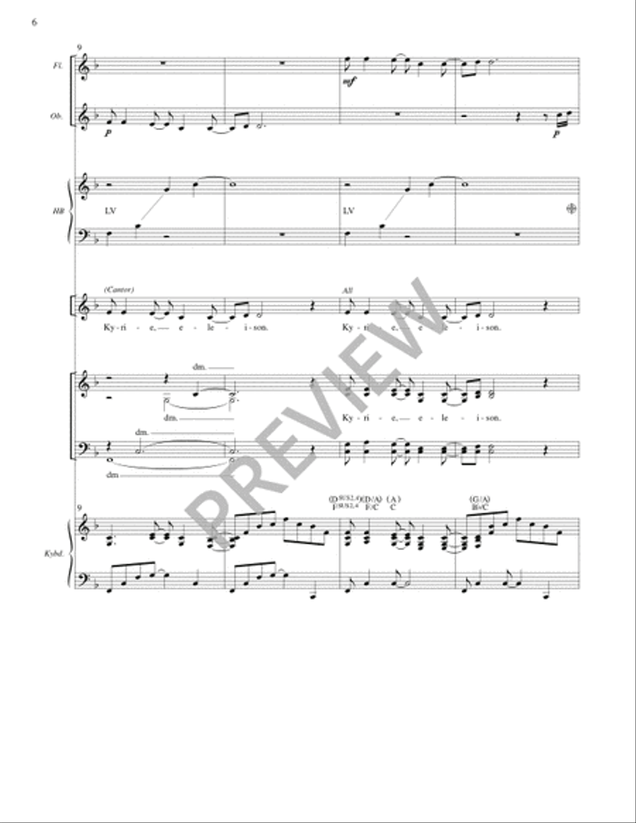 Mass of Plenty (Full Score) 4-Part scores gallery preview page 7