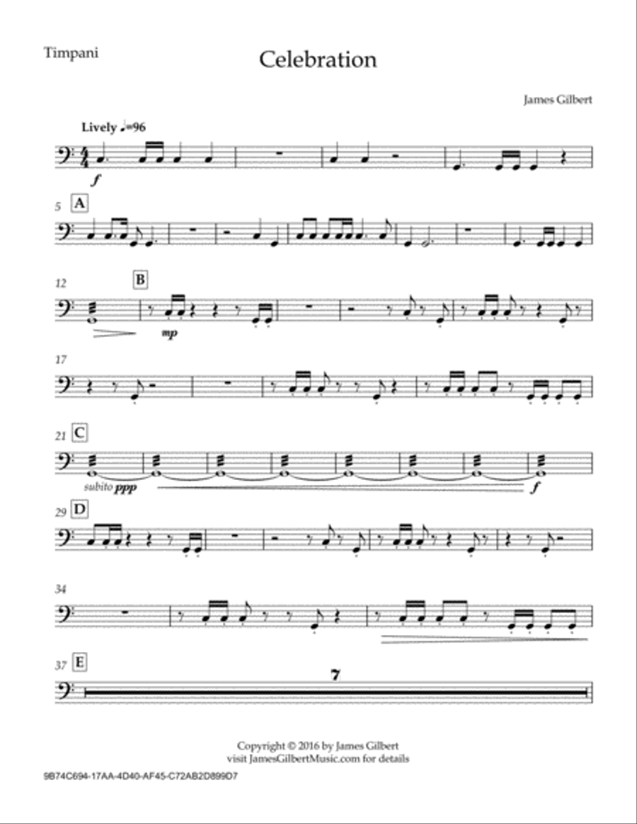 Celebration Concert Band scores gallery preview page 2