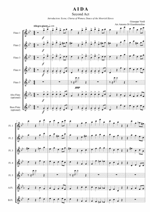 Aida - Second Act: Introduction - C Flute Choir