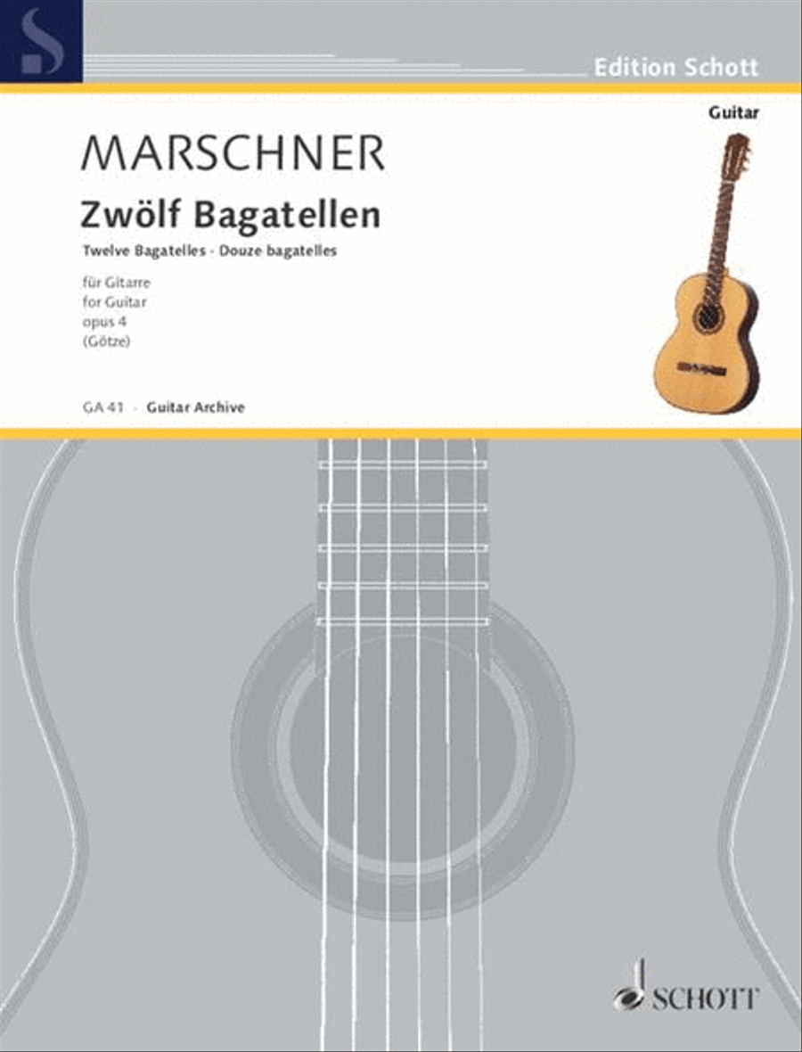 12 Bagatells Guitar scores gallery preview page 1