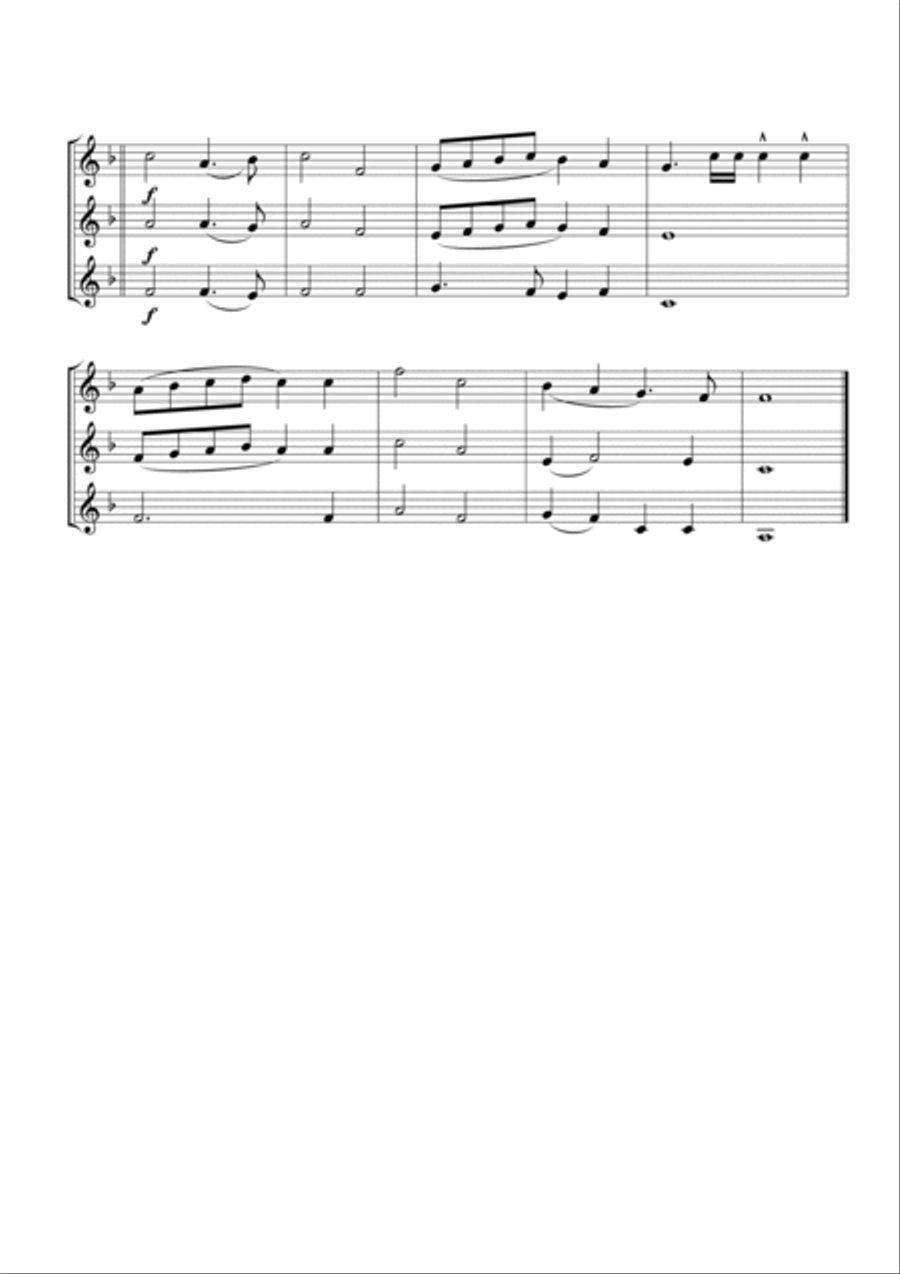 Zion's Daughter for Trumpet Trio Trumpet Trio scores gallery preview page 3